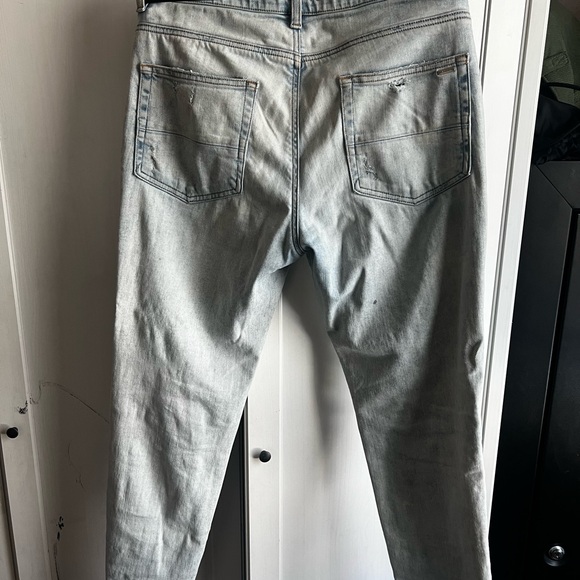 AMIRI Light Blue Ripped Skinny Jeans - Picture 4 of 6